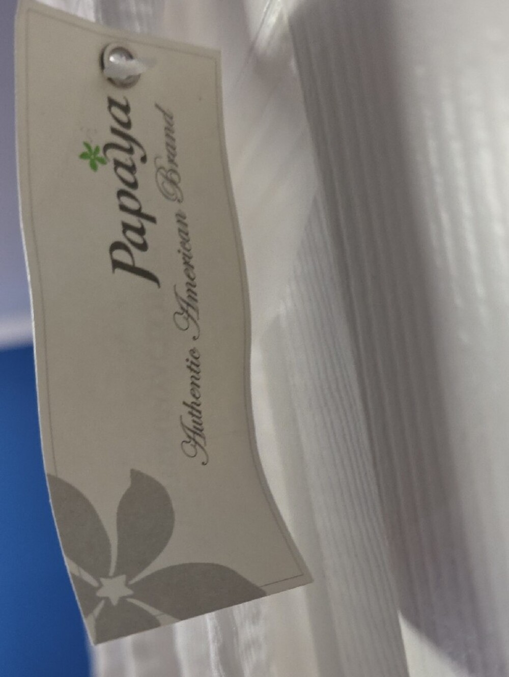 Papaya White Ribbed Racerback Tank - Picture 3 of 3